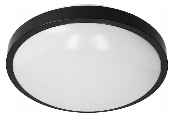 Plafoniera 2xE27/40W/230V diametro 29,5 cm nero