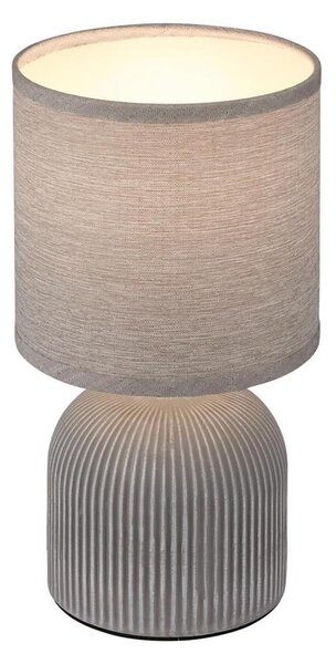 Brilo - Lampada da tavolo INO 1xE14/10W/230V grigia