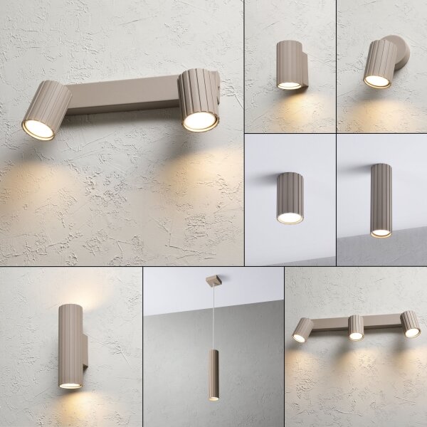 Brilagi - Faretto CRISPINA 2xGU10/10W/230V beige