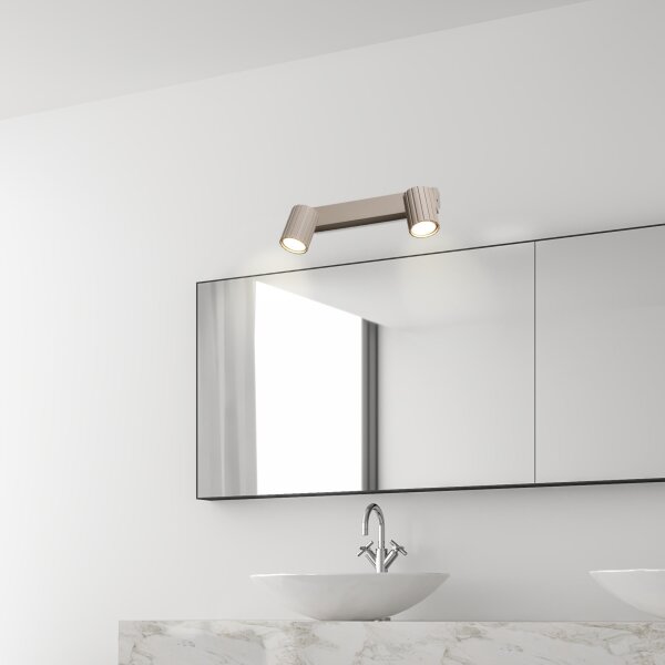 Brilagi - Faretto CRISPINA 2xGU10/10W/230V beige