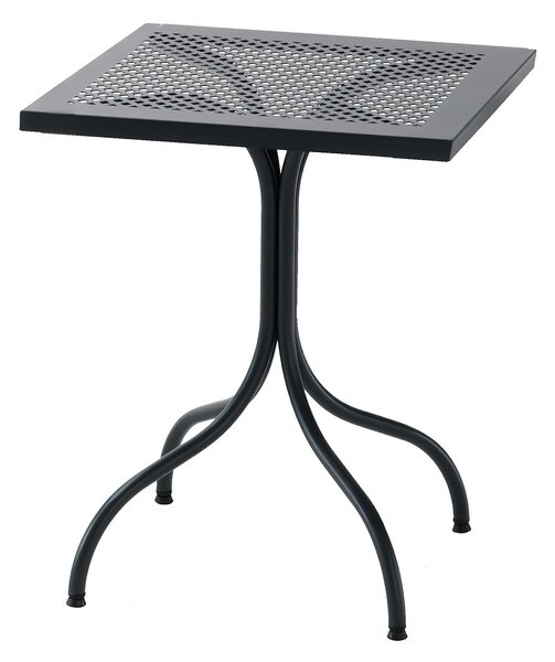 Tavolo Da Giardino Bitrot Dimensioni 60x60xh75 cm - Peso 7,8 kg struttura in acciaio con piano in lamiera Forata trattato antiruggine 100x100riciclabile colore grigio antracite