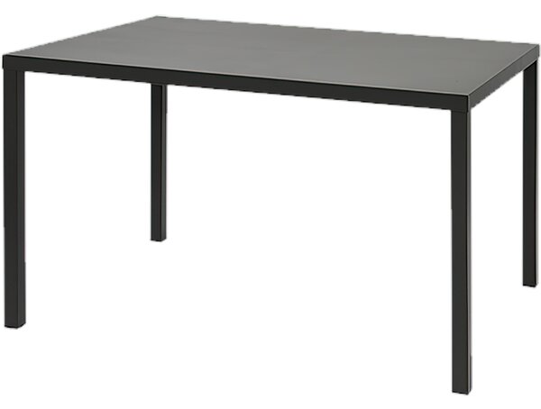 Tavolo Da Giardino impilabile DORIO Dimensioni 120x80xh75 cm - Peso 19,4 kg struttura in acciaio con piano in lamiera Forata trattato antiruggine 100x100 riciclabile colore grigio antracite