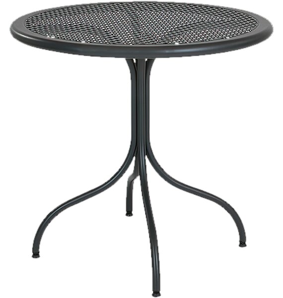 Set Tavolo Da Giardino Bistrot da 80 cm con 4 Sedie richiudibili flipper Dimensioni Tavolo 80xh75 cm - Peso 19 kg struttura in trattato antiruggine 100x100 riciclabile colore grigio antracite
