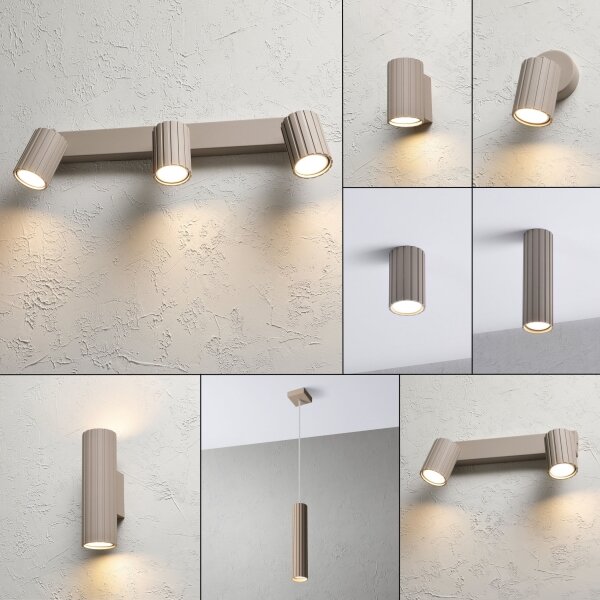 Brilagi - Faretto CRISPINA 3xGU10/10W/230V beige