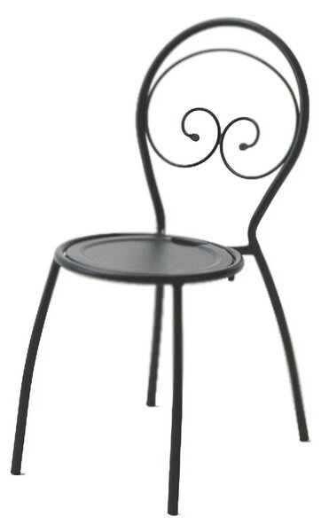 Set Tavolo Da Giardino Bistrot da 80 cm con 4 Sedie richiudibili Fiona Dimensioni Tavolo 80xh75 cm - Peso 19 kg struttura in trattato antiruggine 100x100 riciclabile colore grigio antracite