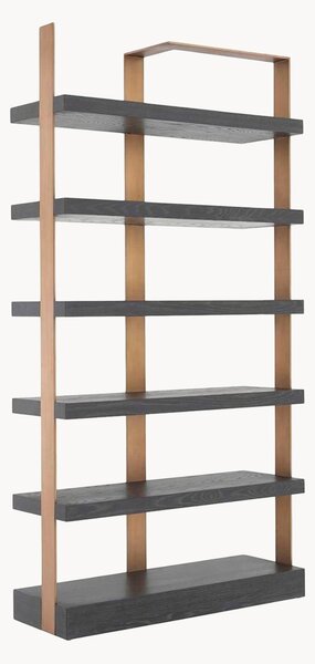 Scaffale da parete in metallo e legno Geo