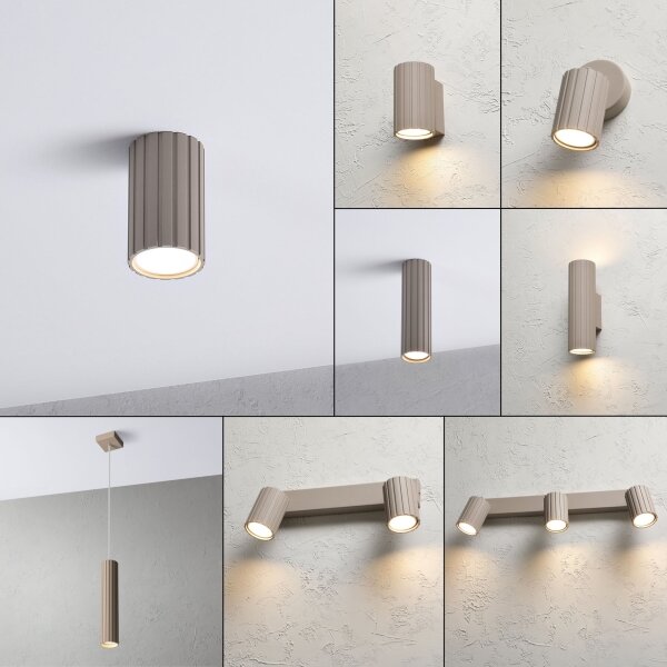 Brilagi - Faretto CRISPINA 1xGU10/10W/230V 10 cm beige