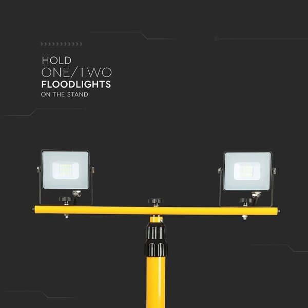Supporto per fari 180 cm giallo