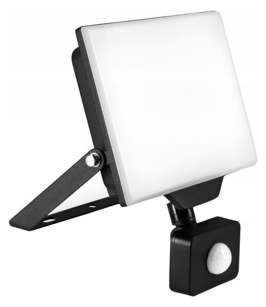 Proiettore da esterno LED con sensore, 50W, 230V, 4500K, IP65, nero