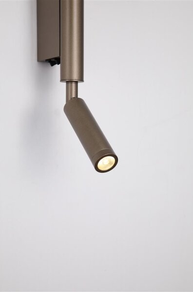 Searchlight 28127LT - Faretto LED ARCHITECT LED/7W/230V marrone