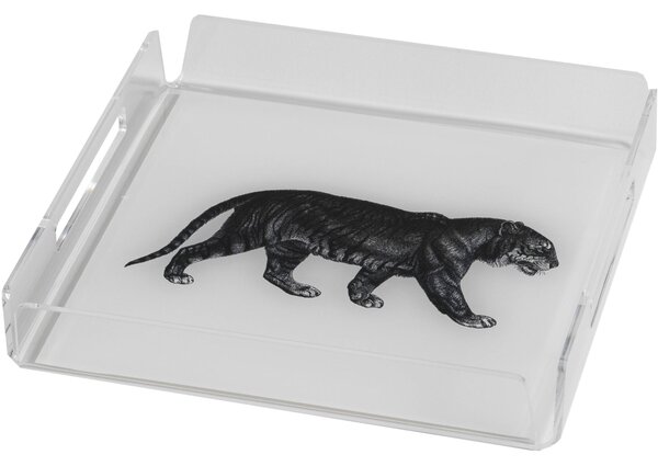 Vassoio quadrato like water mini tiger, dimensioni h20x20x4 cm, spessore 5 mm