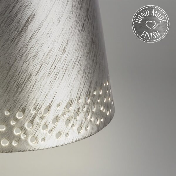 Brilo - Lampada da tavolo ricaricabile a LED a sfioramento KIKI, LED 2,6W/5V, IP44, batteria 2600 mAh, argento