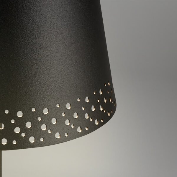 Brilo - Lampada da tavolo ricaricabile LED a sfioramento KIKI LED/2,6W/5V IP44 2600 mAh nera