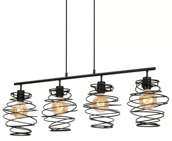 Briloner 4871-045 - Lampadario sospeso su cavo 4xE27/60W/230V