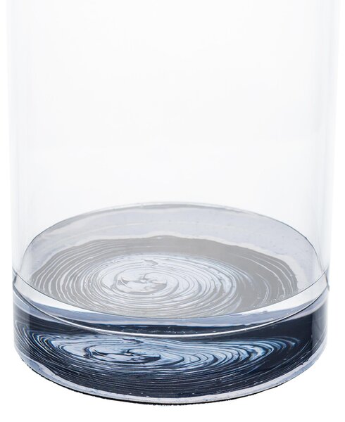 Vaso Portafiori di arredo in cristallo acrilico Bloom Small diametro 7xh25 cm contenitore trasparente incolore, spessore 5 mm