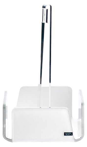 Menage cestino like water bianco monosatinato, dimensioni 14,5x14,5xH23 cm, peso 0,755 kg, spessore 5 mm bianco Satinato