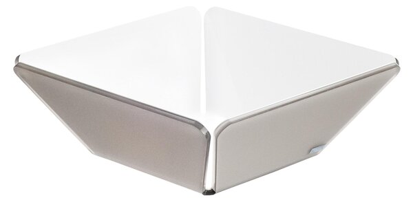 Cestino pane like water tortorabianco satinato, dimensioni 21x21xH7,5 cm, peso 0,25 kg, spessore 5 mm