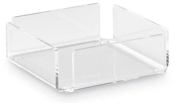 Portatovaglioli Orizzontale in Plexi Medio LIKE WATER 18,5x18,5xh6 cm Trasparente