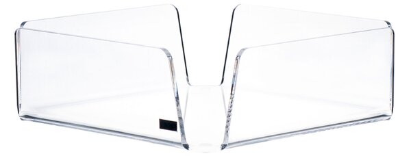 Portatovaglioli Orizzontale in Plexi Medio LIKE WATER 18,5x18,5xh6 cm Trasparente