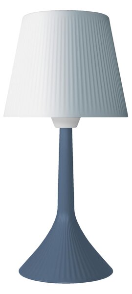 Lampada da Tavolo Dimmerabile in Cristallo acrilico DUSE RICARIABILE WIRELESS ( Senza Fili) Diametro 16x h32,5 cm Led 9V 3.6-5W Colore Ottanio satinato