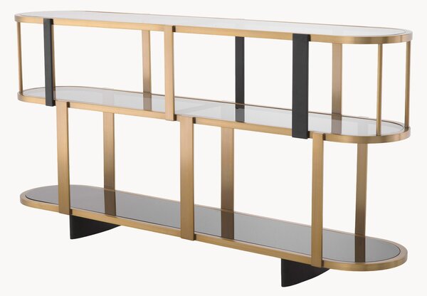 Scaffale con ripiani in vetro Clio
