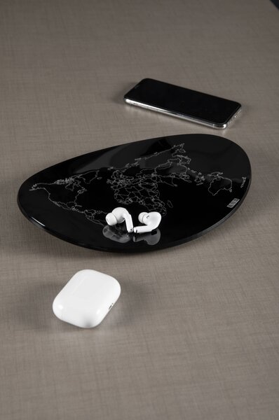 Vuotatasche global thinking nero, spessore 5 mm