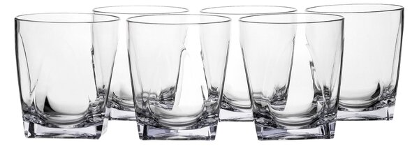 Bicchieri bassi tumbler - in SAN set 6 pezzi trasparente incolore, dimensioni 8x8xH9 cm, peso 0,64 kg trasparenti grande resistenza