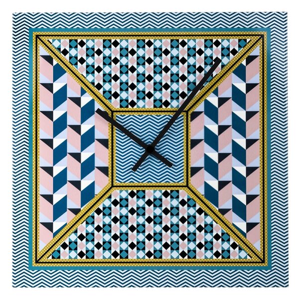 Orologio da parete in cristallo acrilico Piccolo Diametro 35x35 cm , con stampa MODERN