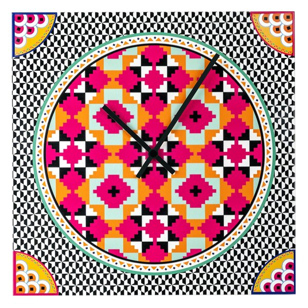 Orologio da parete in cristallo acrilico Piccolo Diametro 35x35 cm , con stampa ETHINC