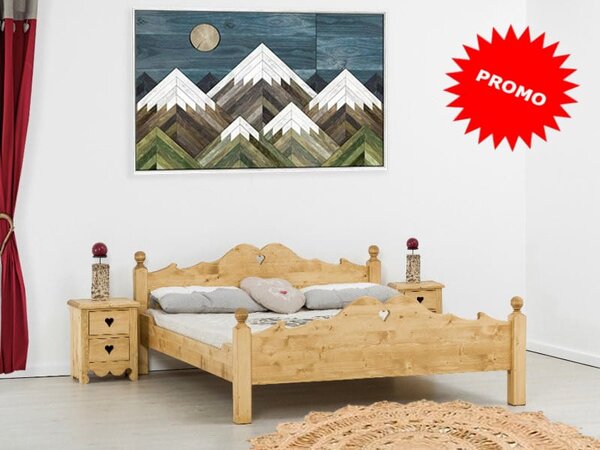 Letto rustico piazza e mezza o matrimoniale - LM-C161 PROMO