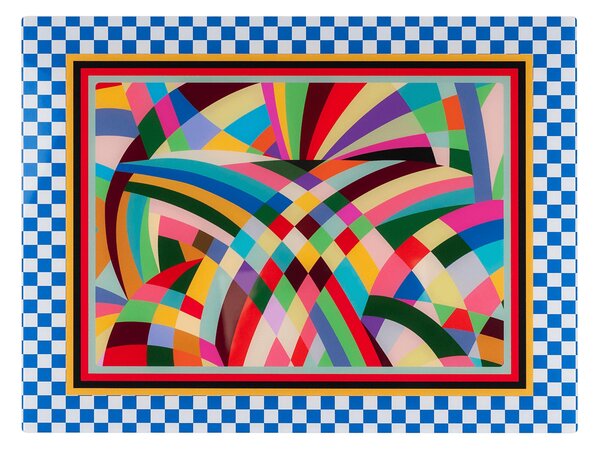 Tovaglietta da colazione rigida set 2 Pezzi in cristallo acrilico RAINBOW DECOR 40x30 cristallo acrilico rigido stampato