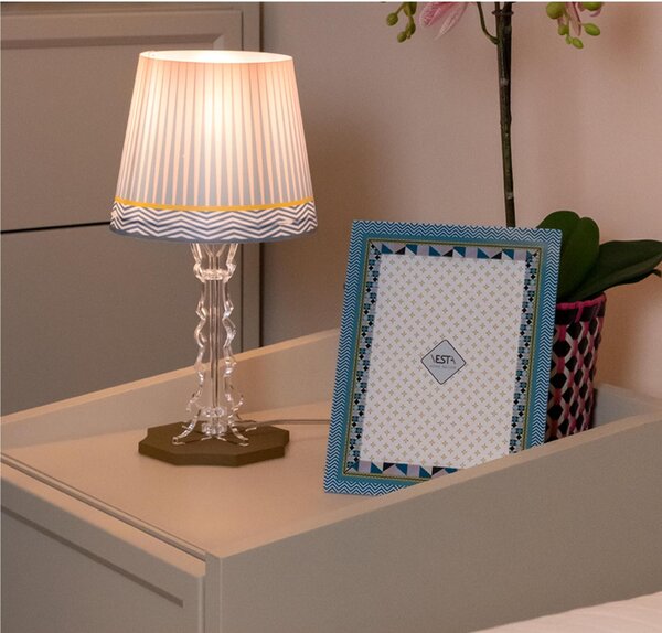 Lampada da Tavolo Abat Jour Piccola h 35 cm in cristallo Acrilico Brighella 18,5x18,8xh 35 cm decoro MODERN