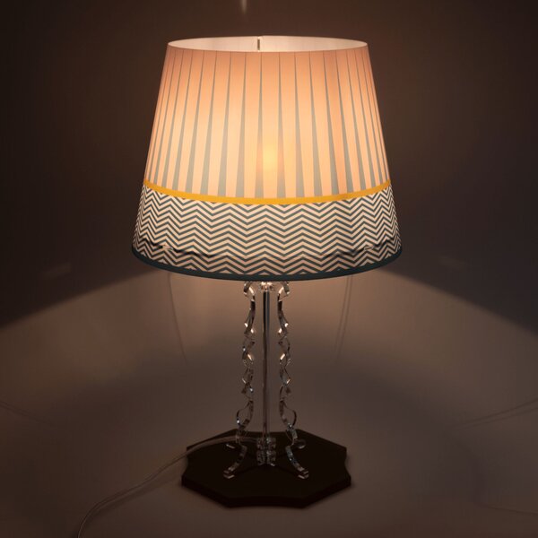Lampada da Tavolo Grande Piccola h 352 cm in cristallo Acrilico Brighella 31x31xh 52 cm decoro MODERN