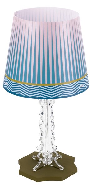 Lampada da Tavolo Abat Jour Piccola h 35 cm in cristallo Acrilico Brighella 18,5x18,8xh 35 cm decoro MODERN