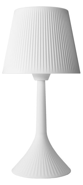 Lampada da Tavolo in Cristallo acrilico DUSE Diametro 16x h32 cm in cristallo Acrilico Colore Bianco satinato