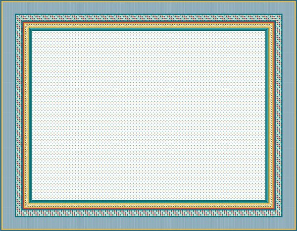 Tovaglia in cotone Stampato FOULARD DECOR 140x230 cm (Adatta x tavoli da 10-12 persone) cotone stampato con trattamento anti macchia e antigoccia