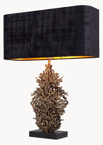 Lampada da tavolo con base in marmo Corallo
