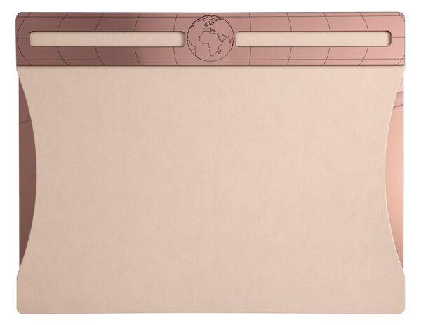 Poggiapolso per scrivania UNDERNEATH GLOBAL THINKING, 51x41.2H3.6 cm, colore Bronzo