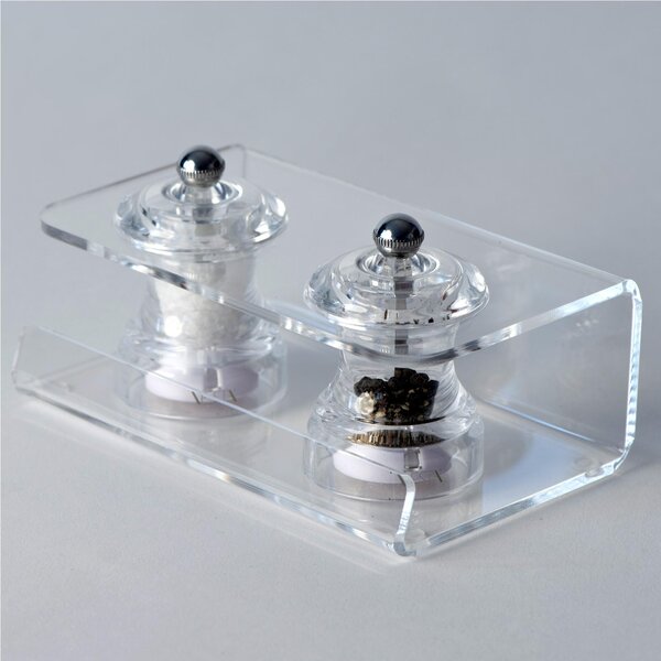 Sale e Pepe LIKE WATER 16,5x9,5x8,5h cm - spessore 3 mm in cristallo acrilico trasparente