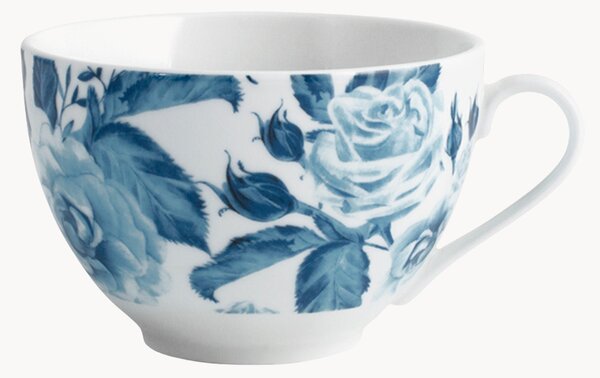 Set di 6 tazze da tè in porcellana Blue Rose