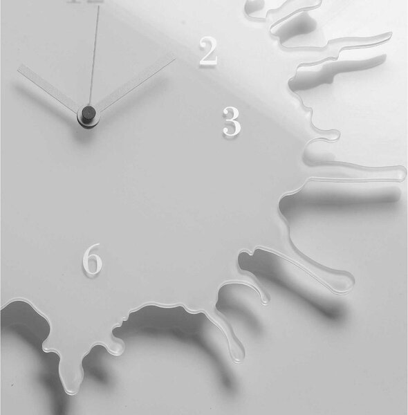 Orologio da parete movimento al quarzo BIG �63,5x2,5 in plexigas bicolore SKIZZO Bianco
