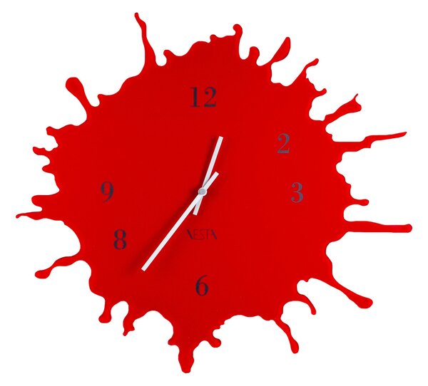 Orologio da parete movimento al quarzo BIG �63,5x2,5 cm in plexigas bicolore SKIZZO Rosso