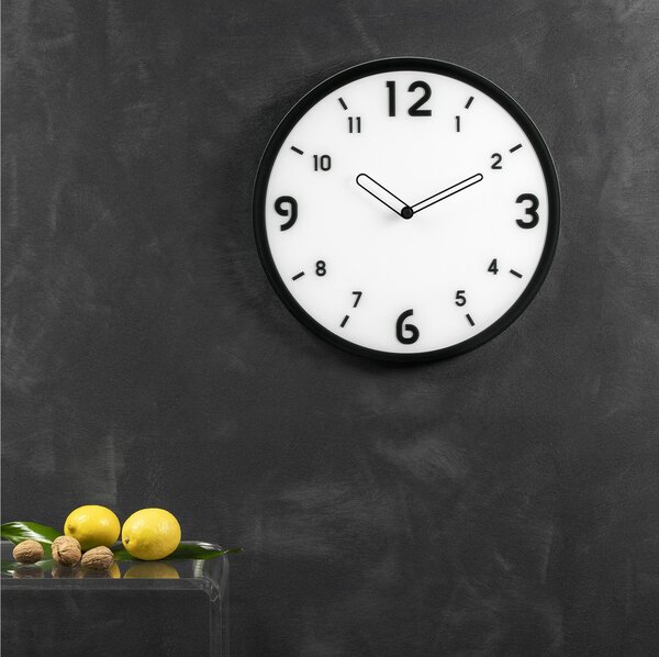 Orologio da parete in cristallo acrilico Basic BIG Diametro 50 cm , spessore 3 mm colore trasparente