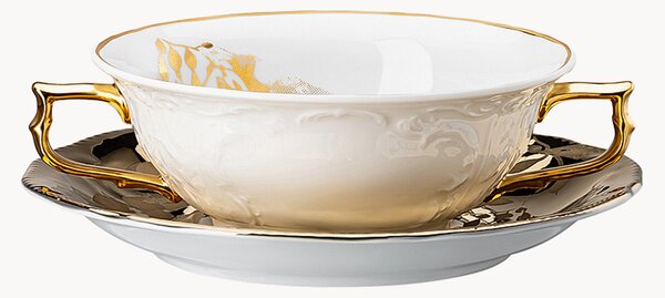 Tazza con piattino in porcellana Heritage Midas