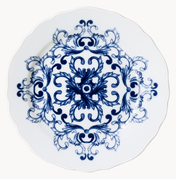 Set di 6 piatti da dessert in porcellana True Blue