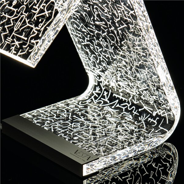 Abat-Jour C-LED MAYA 11x17xh19 cm - 1,9 W-24 V struttura in Plexi