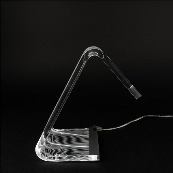 Abat-Jour Lampada da tavolo in cristallo acrilico tagliato al laser C-LED OPTICAL 11x17xh19 cm - 1,9 W-24 V struttura in Plexi