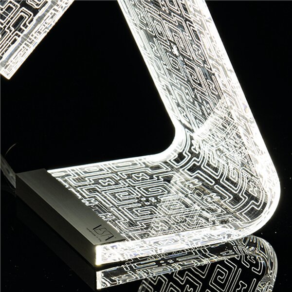 Lampada Abat-Jour C-LED CIRCUIT 11x17xh19 cm - 1,9 W-24 V struttura in Plexi