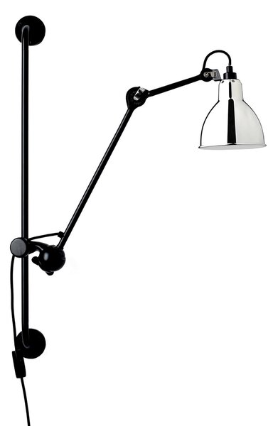 Applique da parete Lampe Gras, 201 Round, Nero, Soggiorno, Metallo, Design