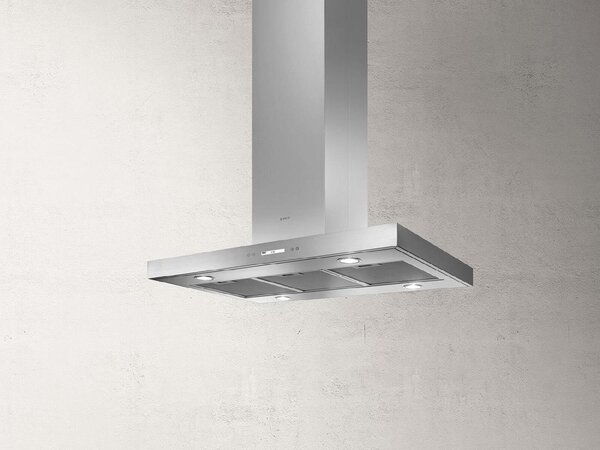 Elica Cappa Cucina Aspirante Isola Larghezza 90 cm Profondit 60 cm colore Acciaio - PRF0097375 SPOT PLUS ISLAND IX/A/90